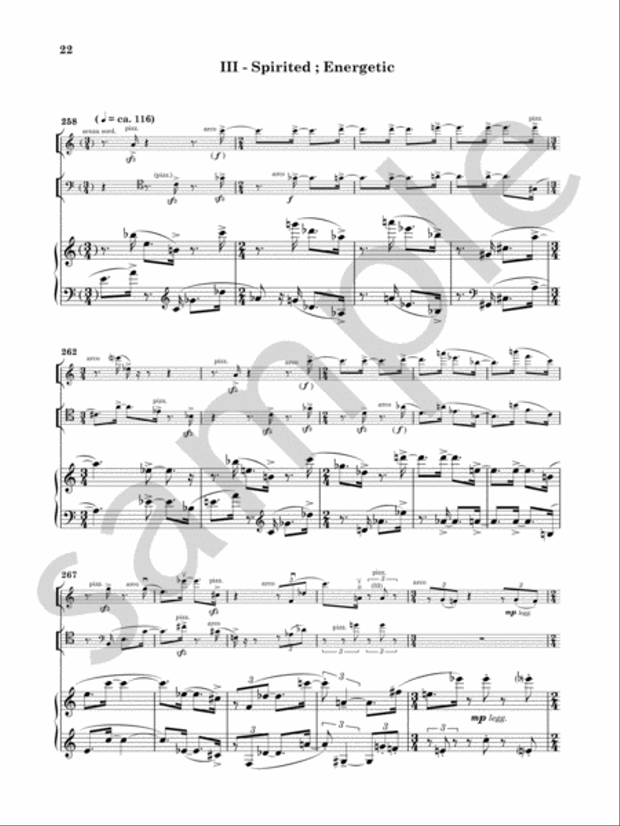 Trio No. 2 Piano Trio scores gallery preview page 9