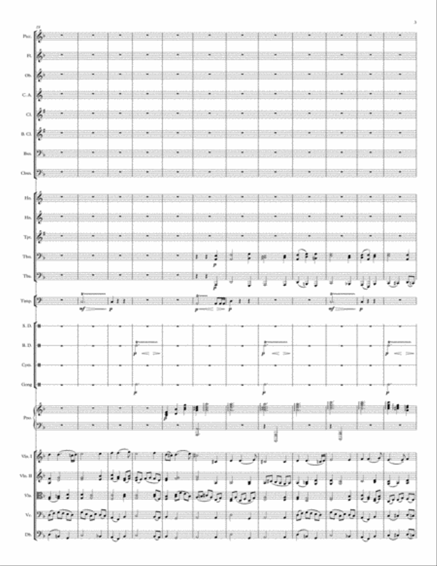 La Folia (Symphonic variations on a theme by Corelli) - Score and parts Percussion Ensemble scores gallery preview page 3