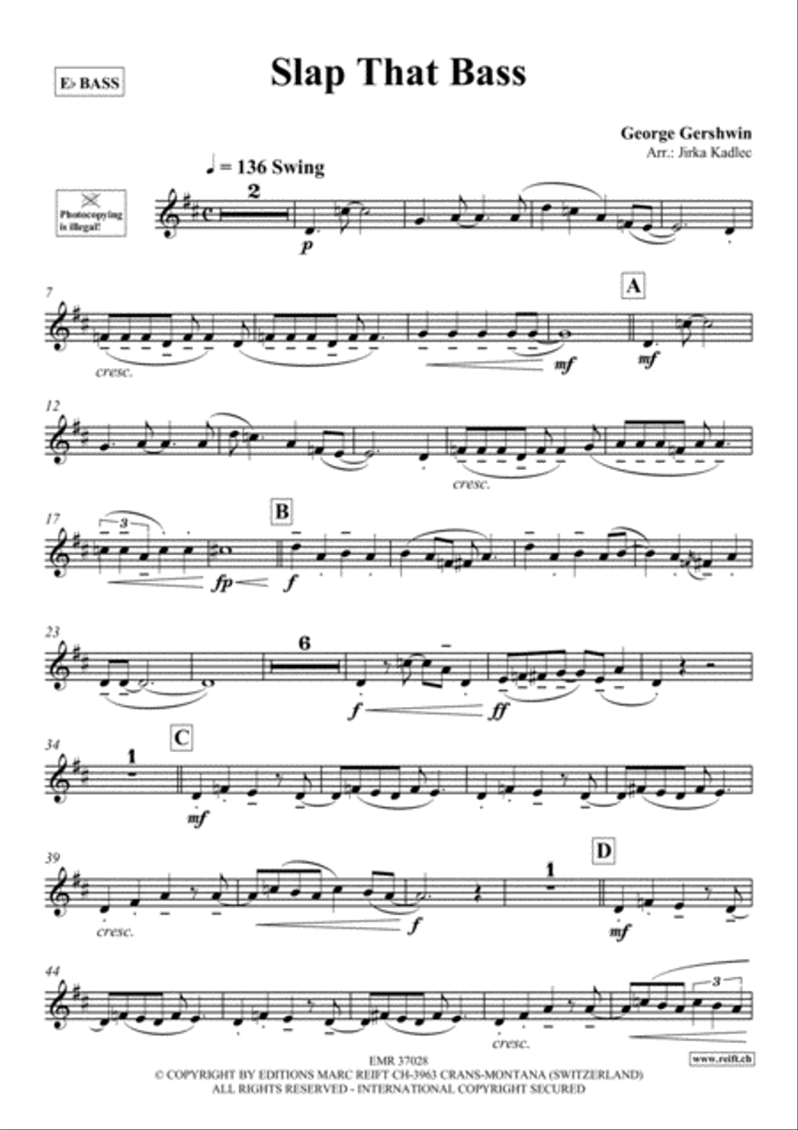 Slap That Bass Piano Accompaniment scores gallery preview page 2