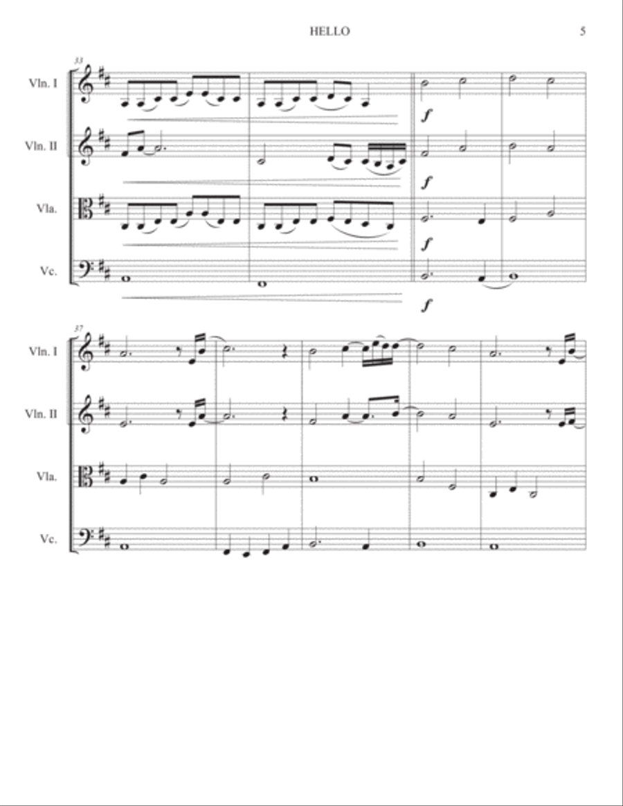 Hello String Quartet scores gallery preview page 5