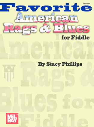 Book cover for Favorite American Rags & Blues for Fiddle
