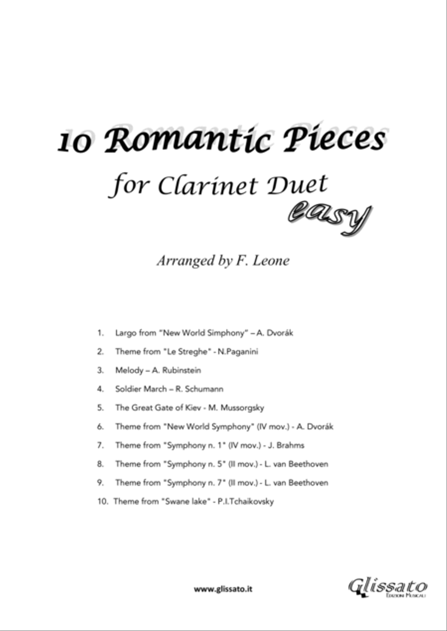 10 Romantic Pieces - Clarinet Duet image number null