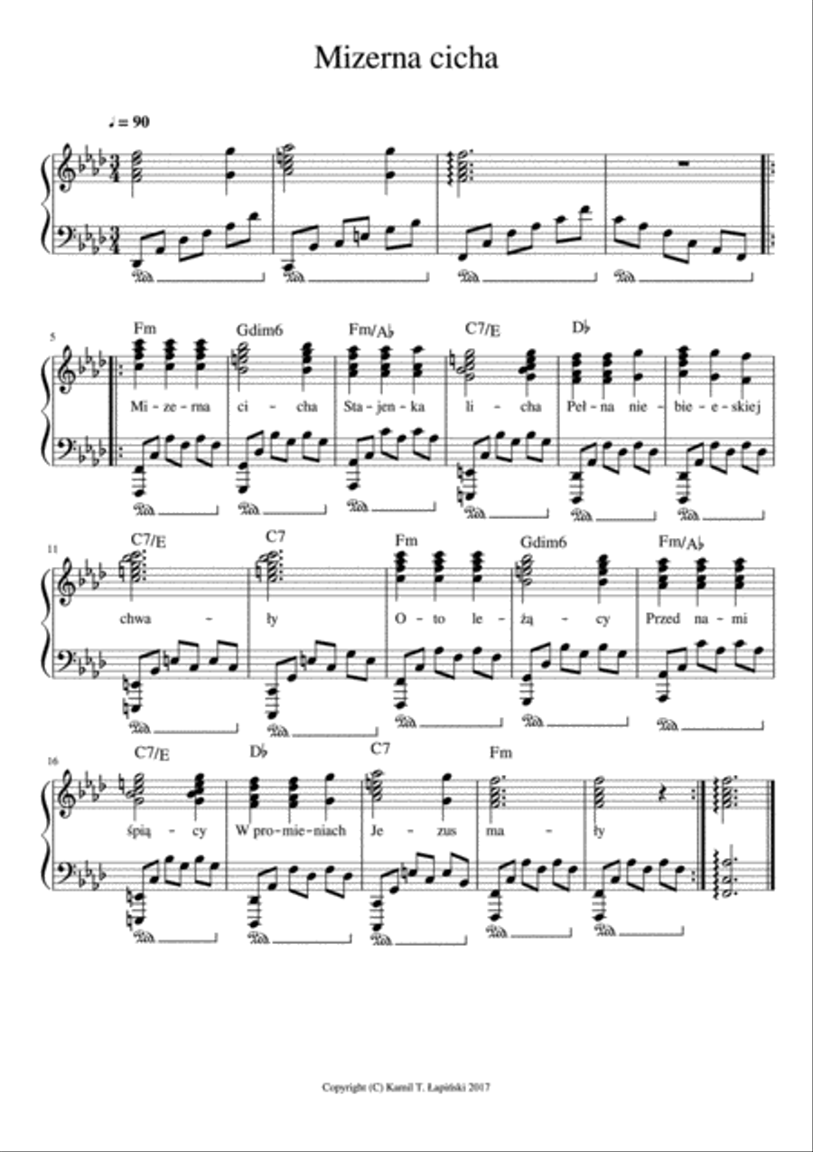 Mizerna cicha Mizerna cicha Voice scores gallery preview page 1