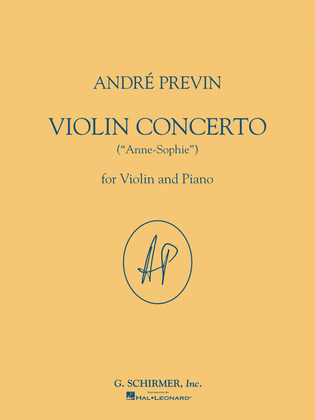 Book cover for Violin Concerto (Anne-Sophie)