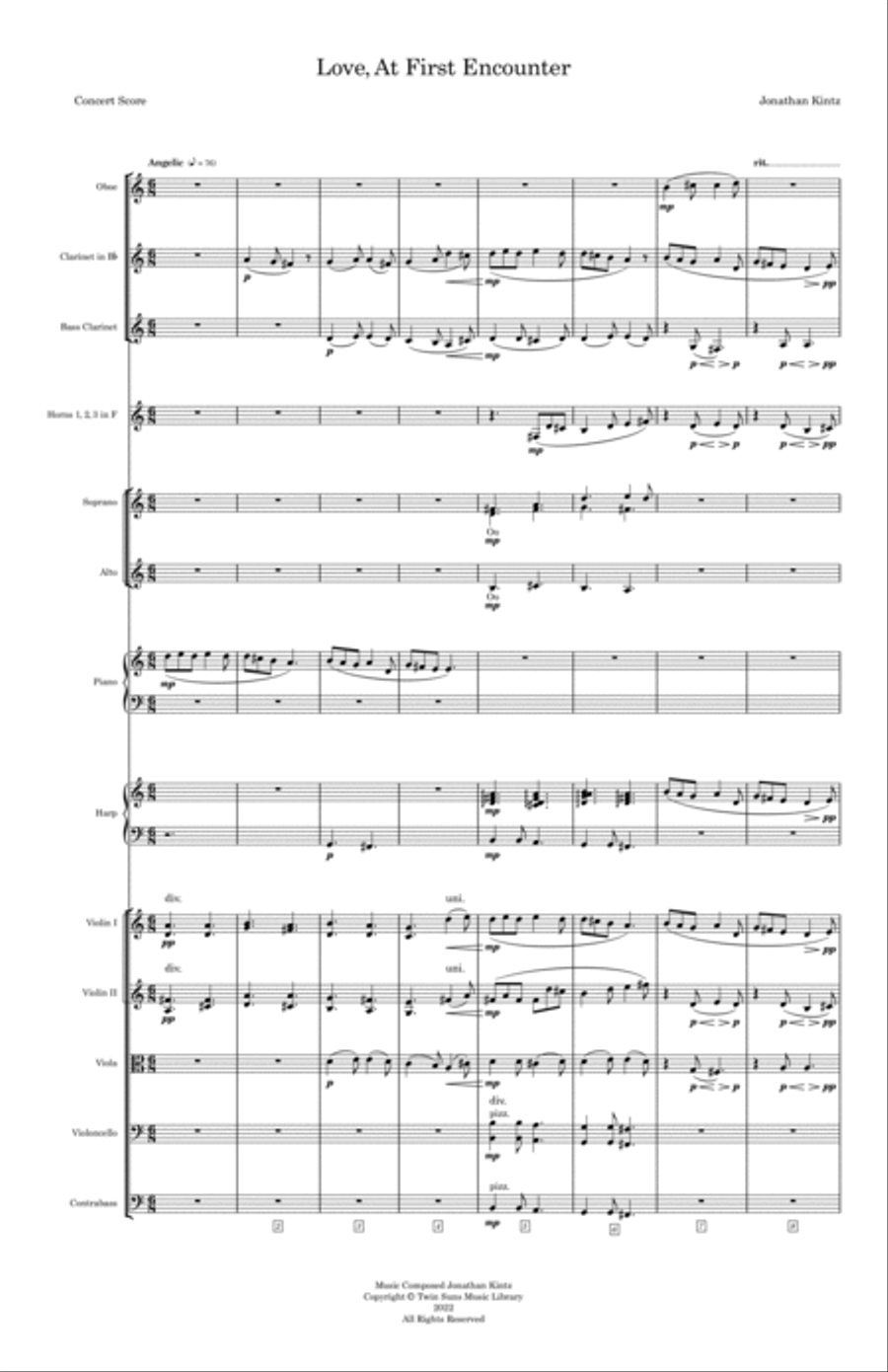 Love, At First Encounter Chamber Music scores gallery preview page 3