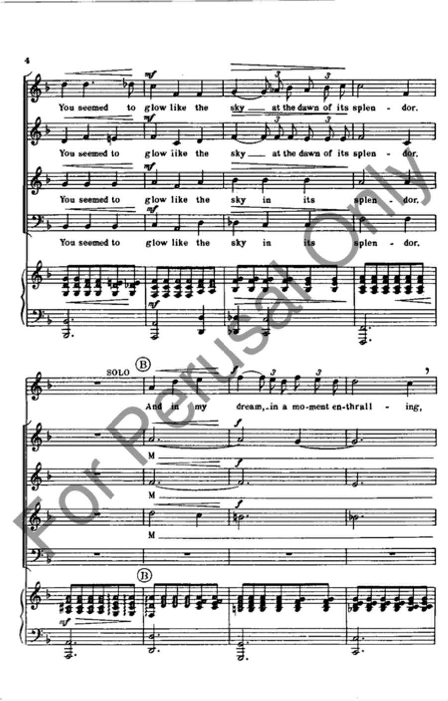 After A Dream 4-Part scores gallery preview page 4