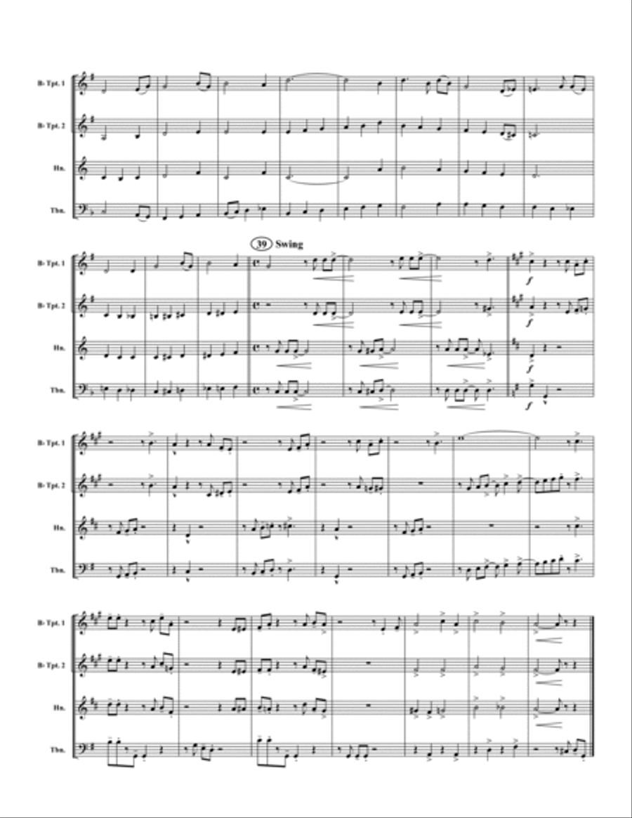Amazing Grace Amazing Grace Brass Quartet scores gallery preview page 2