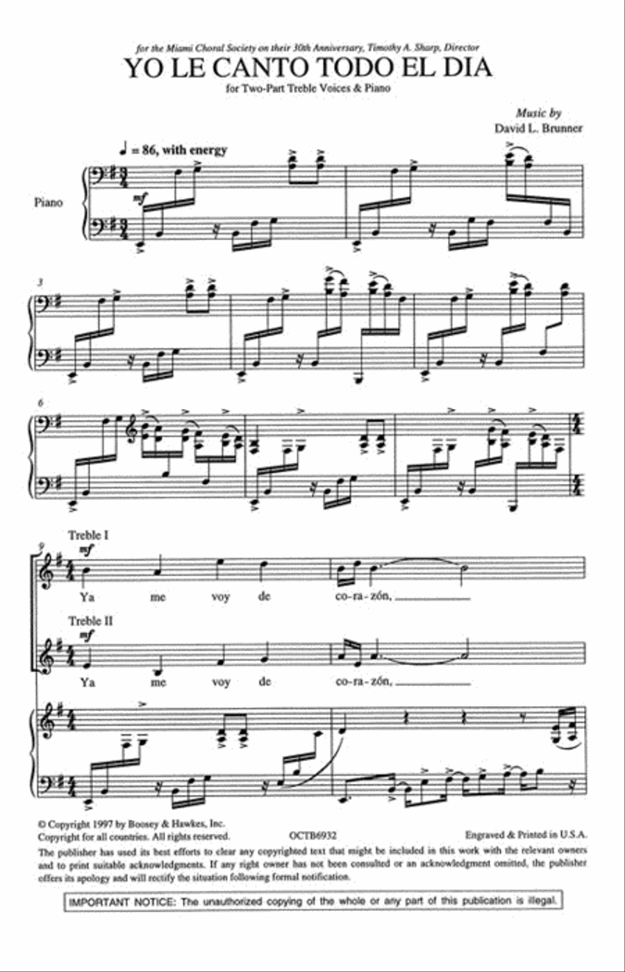 Yo le Canto Todo el Dia 2-Part scores gallery preview page 2