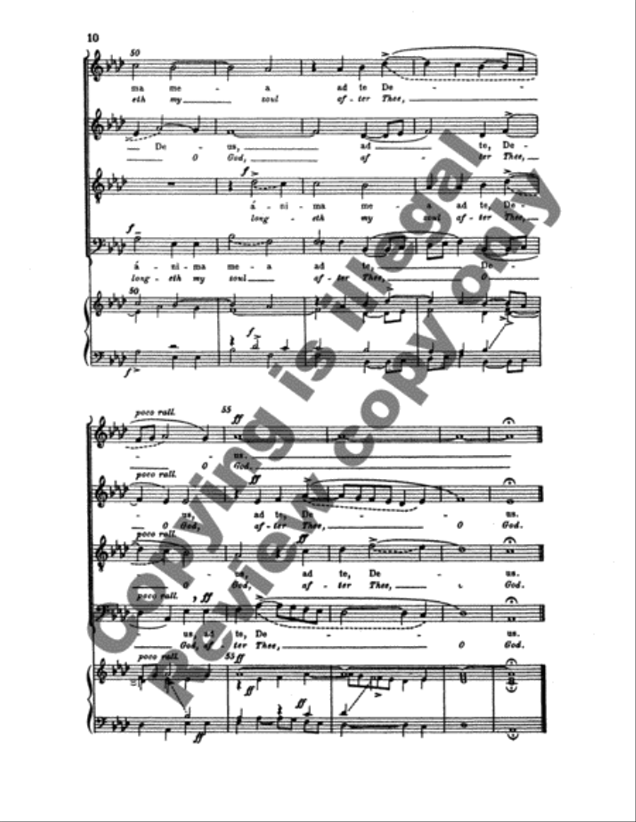 Two Motets: Sicut cervus (Like as the Hart) / Sitivit anima mea (My soul) 4-Part scores gallery preview page 4