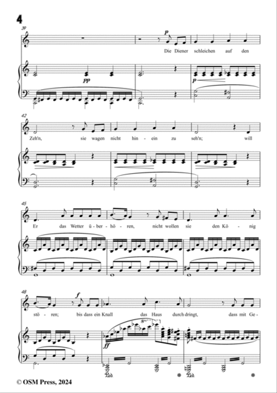 C. Loewe-Kaiser Heinrich's Waffenweihe(Kaiser Heinrichs IV. Waffenwacht),in C Major,Op.122 Voice scores gallery preview page 6