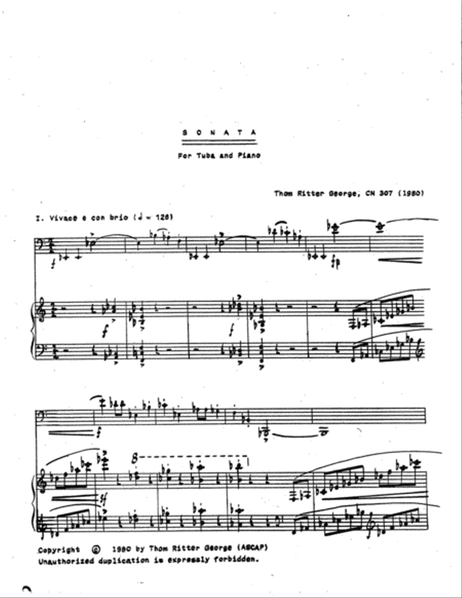 Sonata Sonata Tuba scores gallery preview page 3