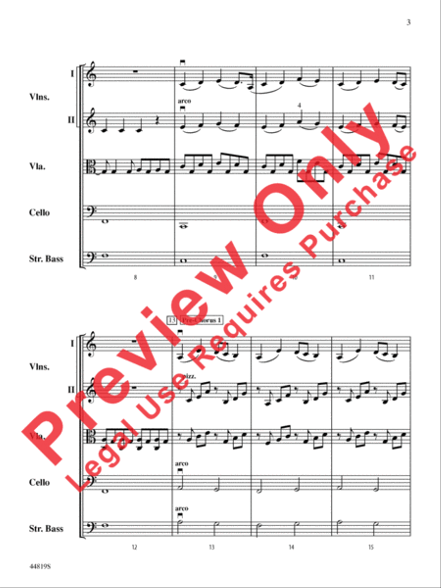 Falling Slowly (from the Motion Picture and Broadway Production Once) String Orchestra scores gallery preview page 4