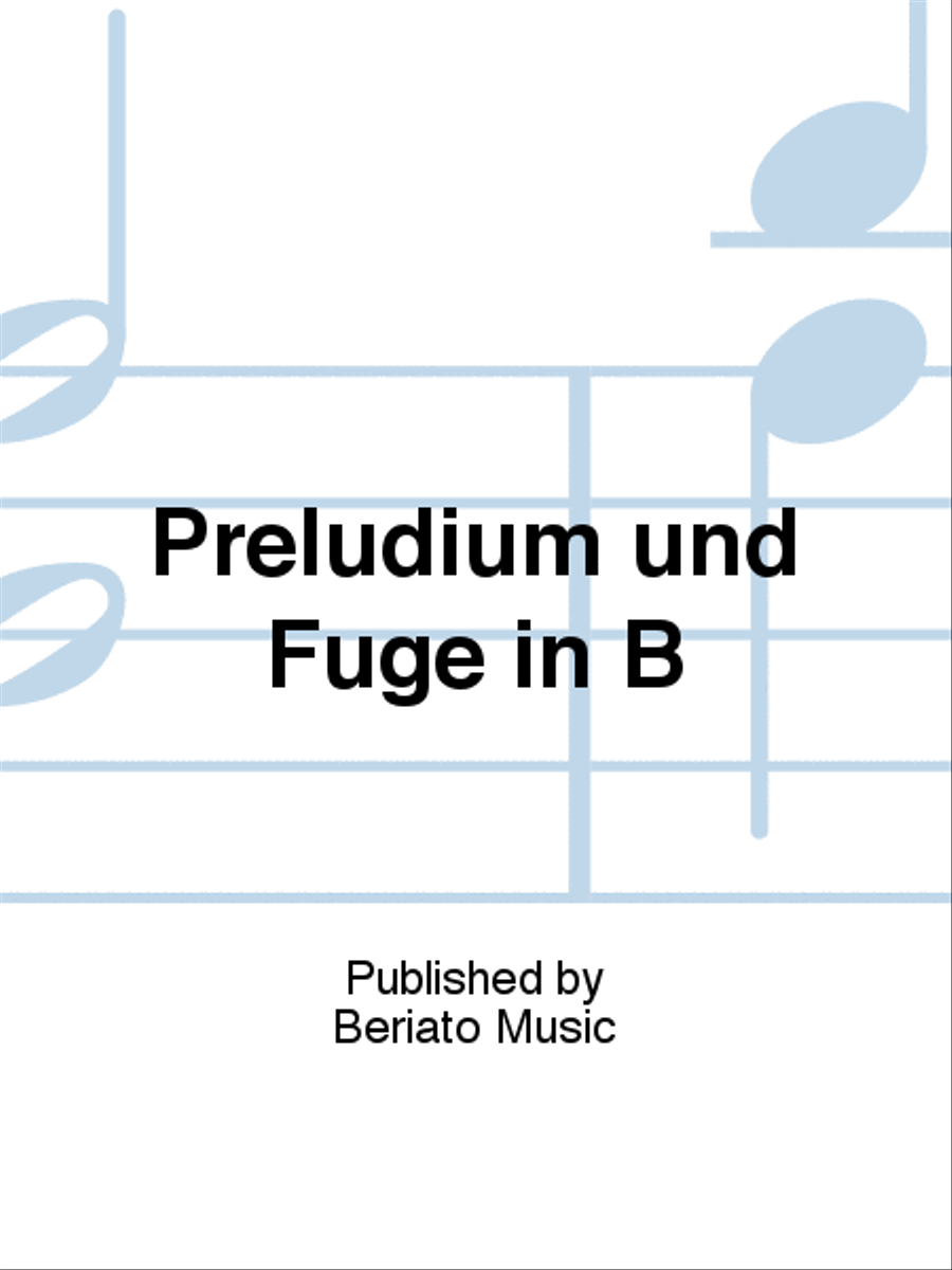 Preludium und Fuge in B Concert Band scores gallery preview page 1