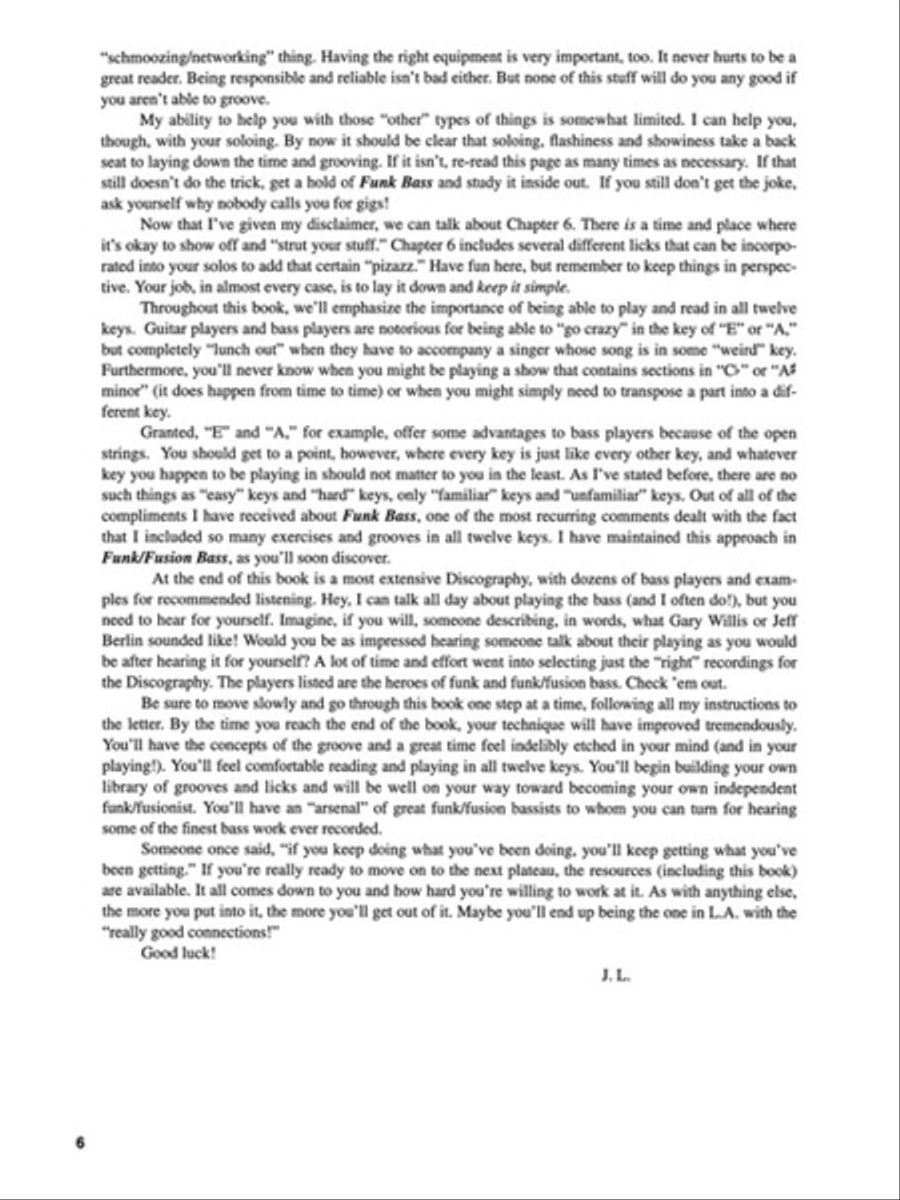 Funk/Fusion Bass Funk/Fusion Bass Electric Guitar scores gallery preview page 4