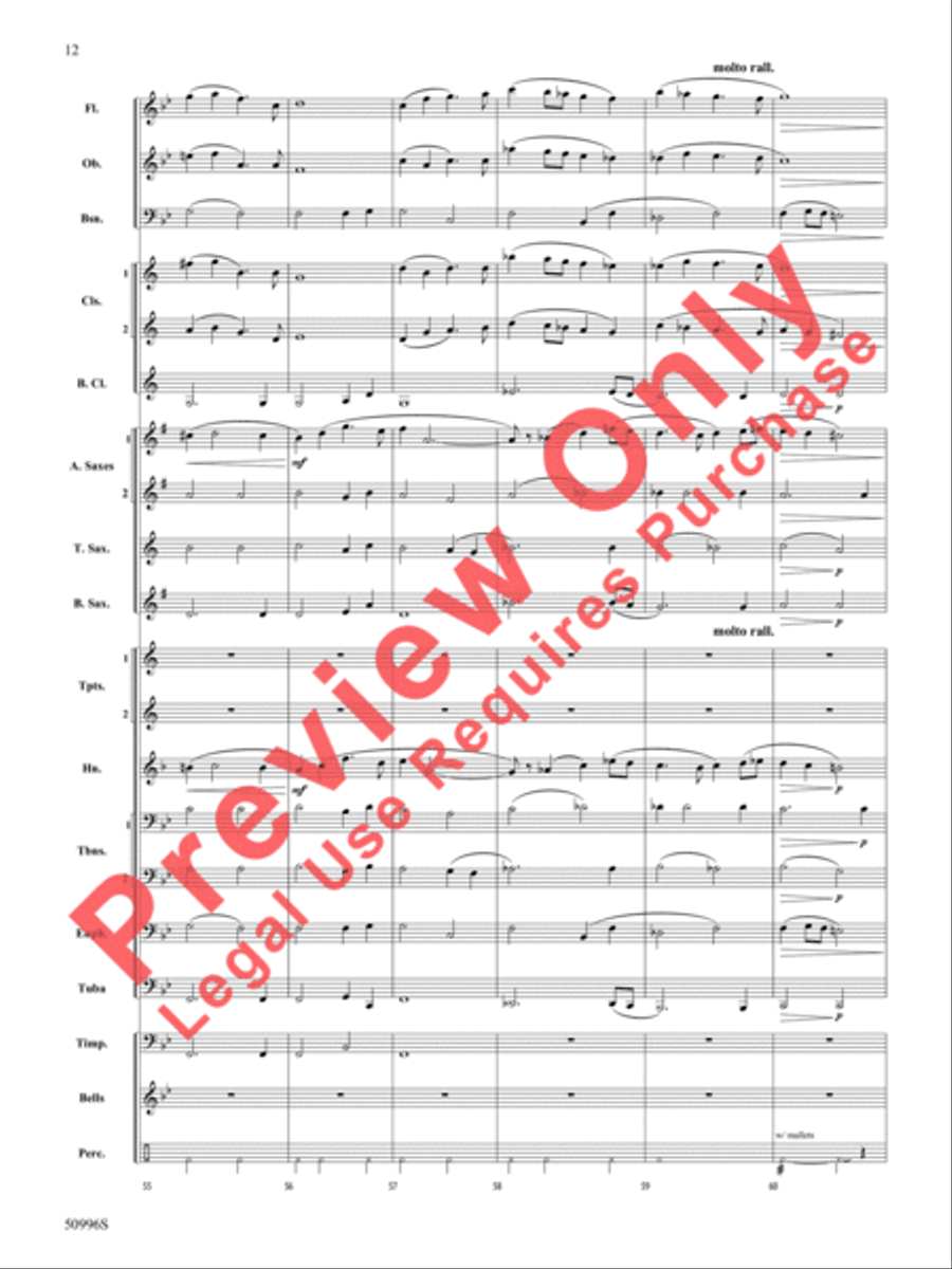 Cherished Concert Band scores gallery preview page 13