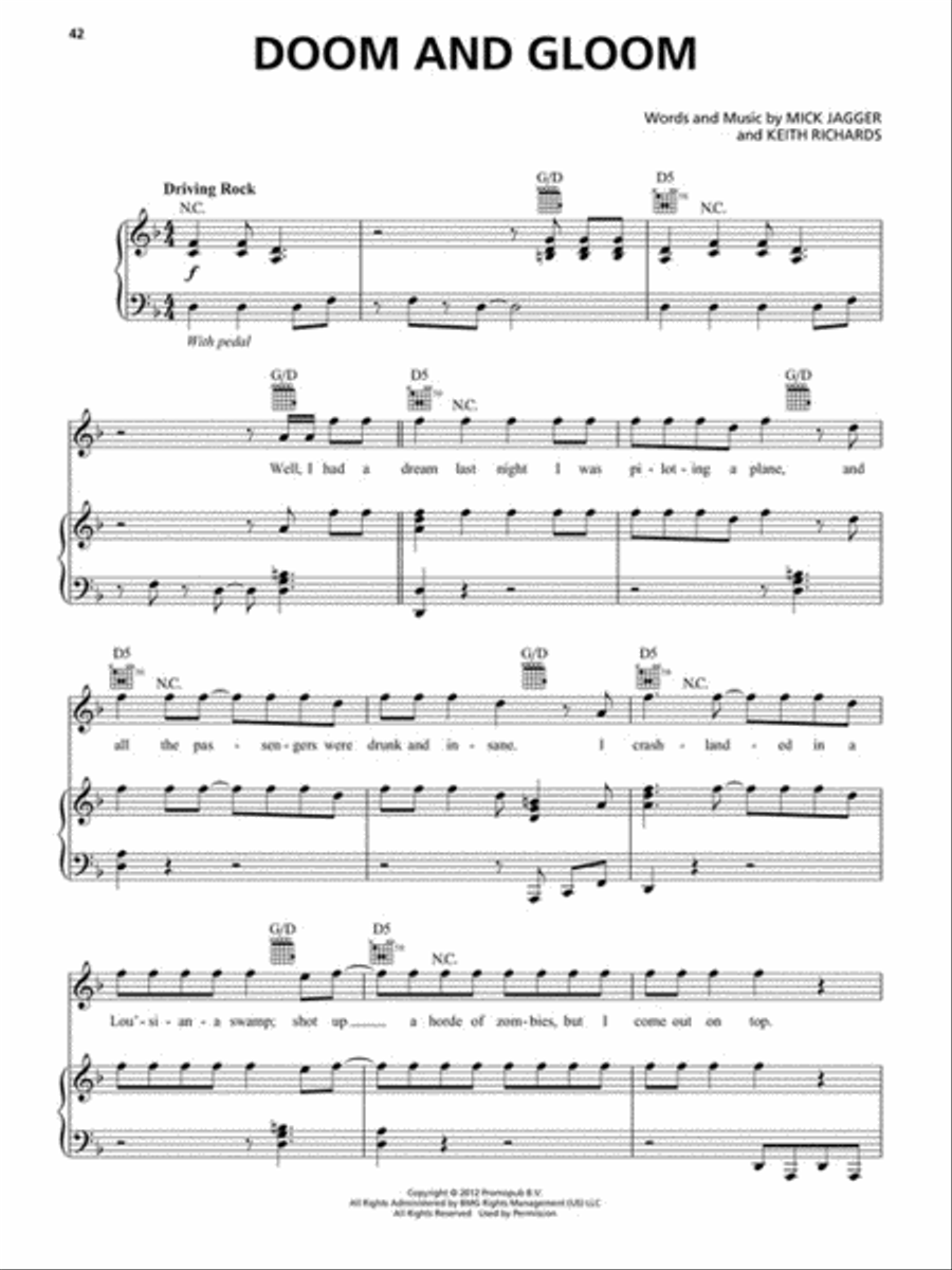 The Rolling Stones – Sheet Music Anthology Piano, Vocal, Guitar scores gallery preview page 5