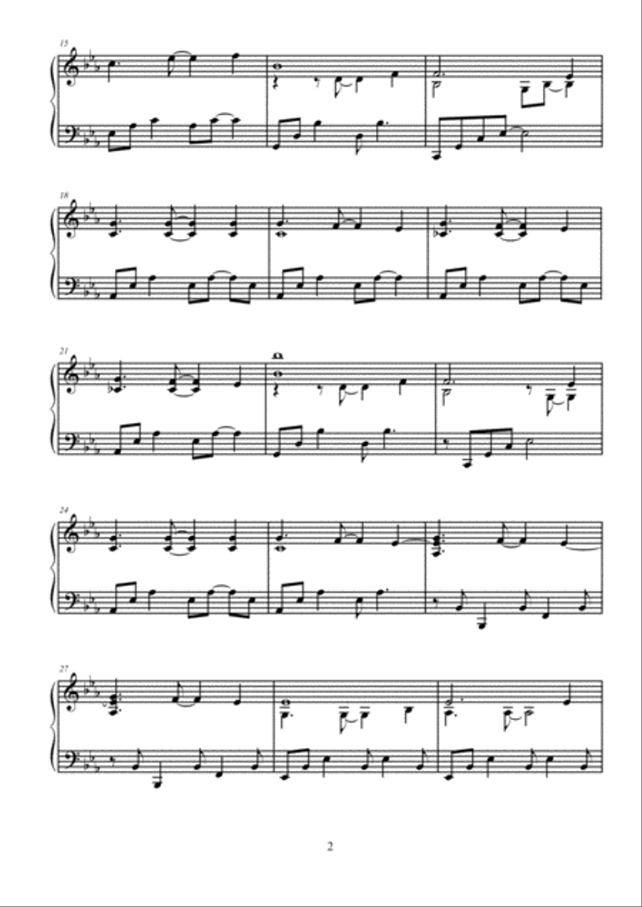 Quello che vorrei (What I Would Like) - piano solo - Luca Ottani Piano Solo scores gallery preview page 3