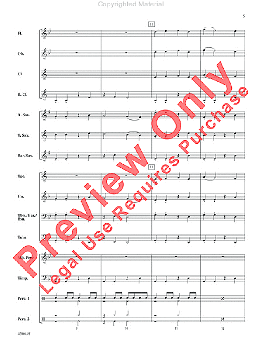 Thor's Hammer Concert Band scores gallery preview page 5