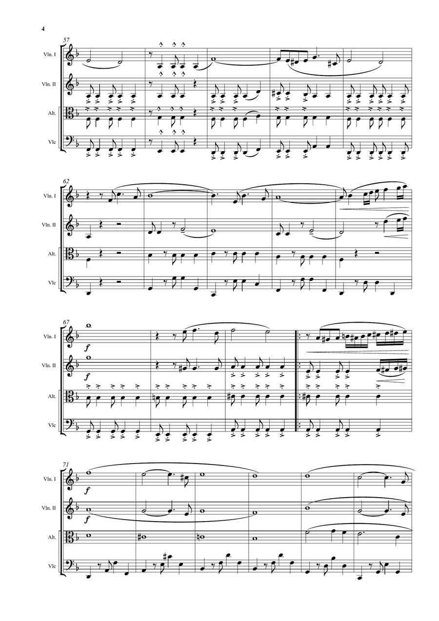 Underground Tango Underground Tango String Quartet scores gallery preview page 4