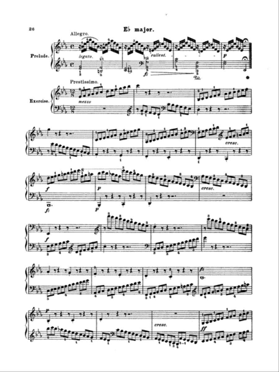 Clementi: Preludes and Exercises Piano Method scores gallery preview page 1