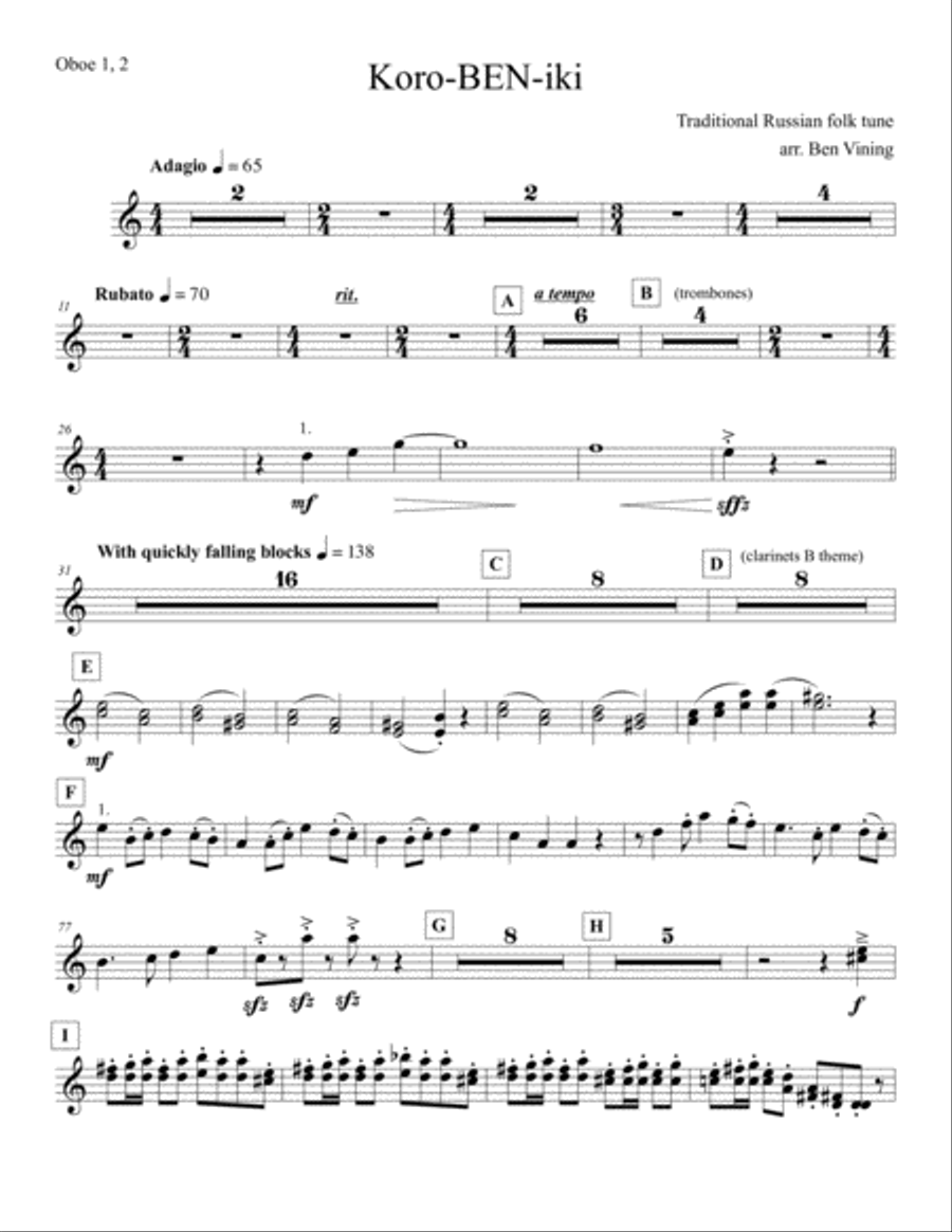 Tetris for orchestra -- parts only Full Orchestra scores gallery preview page 5