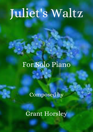 Book cover for "Juliet's Waltz" A Romantic Waltz for Solo Piano