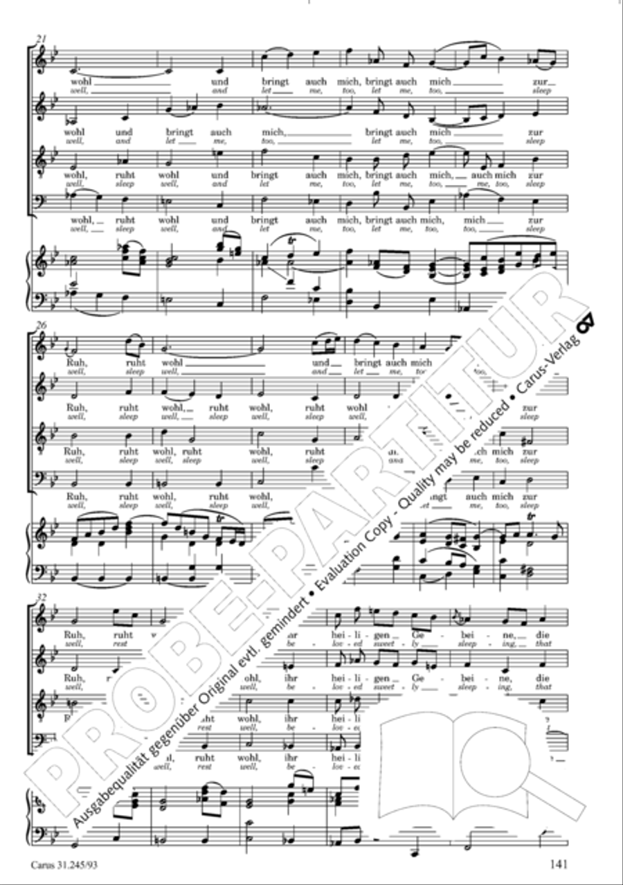 St. John Passion (Johannes-Passion) 4-Part scores gallery preview page 142