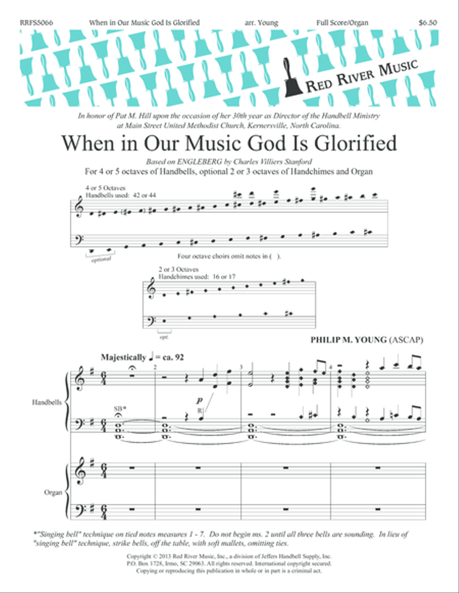 When In Our Music God Is Glorified 5-Octaves scores gallery preview page 1