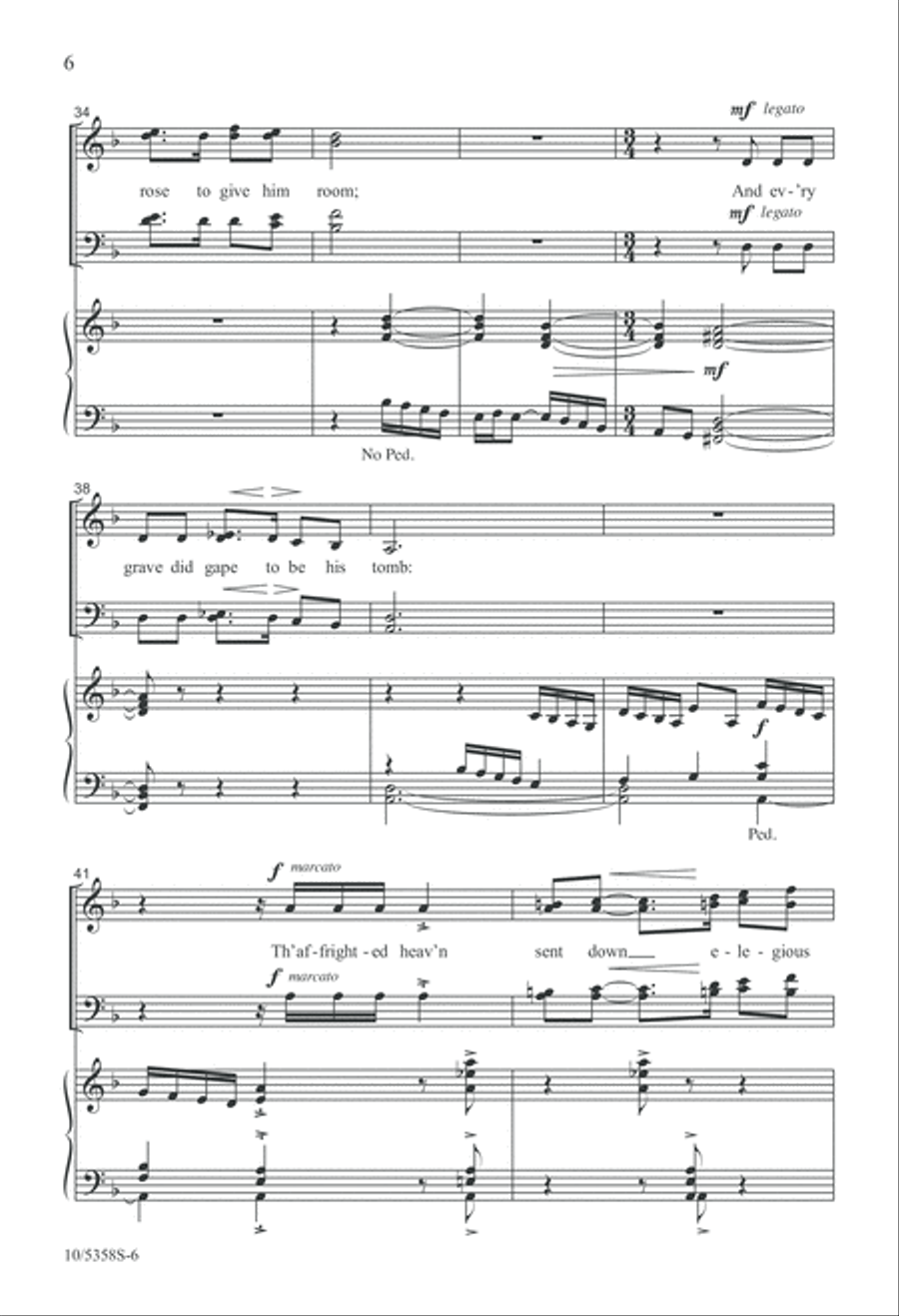 The Earth Did Tremble 4-Part scores gallery preview page 6