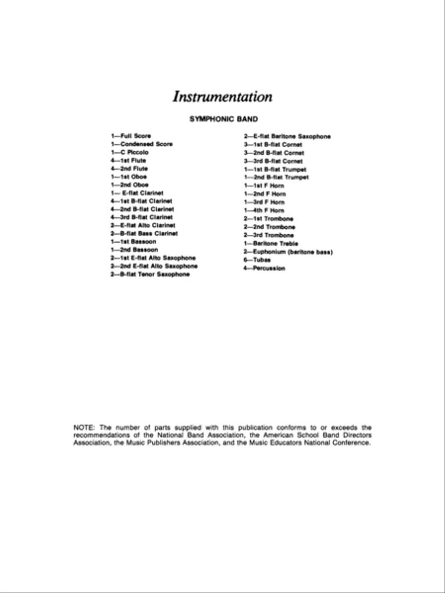 Serenade For Band Concert Band scores gallery preview page 4