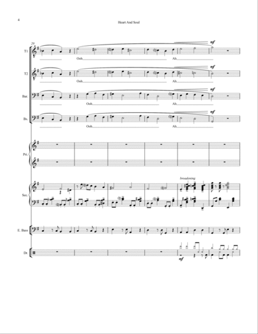 Heart And Soul Small Ensemble scores gallery preview page 4
