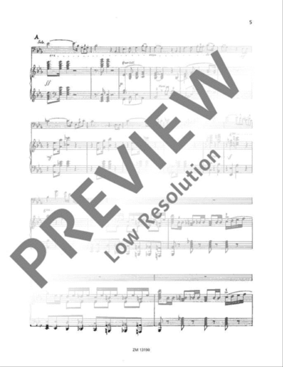 Concertino E flat major Trombone scores gallery preview page 6