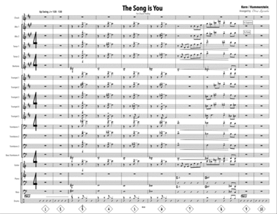 The Song Is You Large Ensemble scores gallery preview page 1