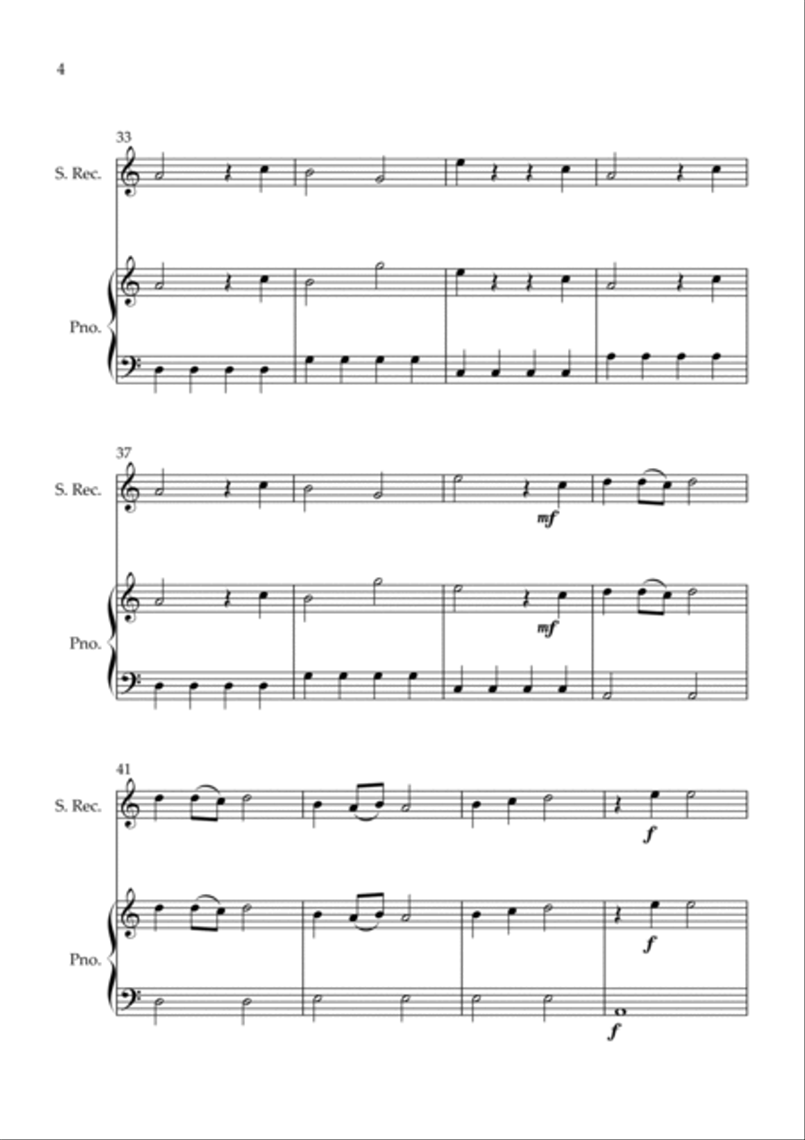 Flowers Recorder scores gallery preview page 4