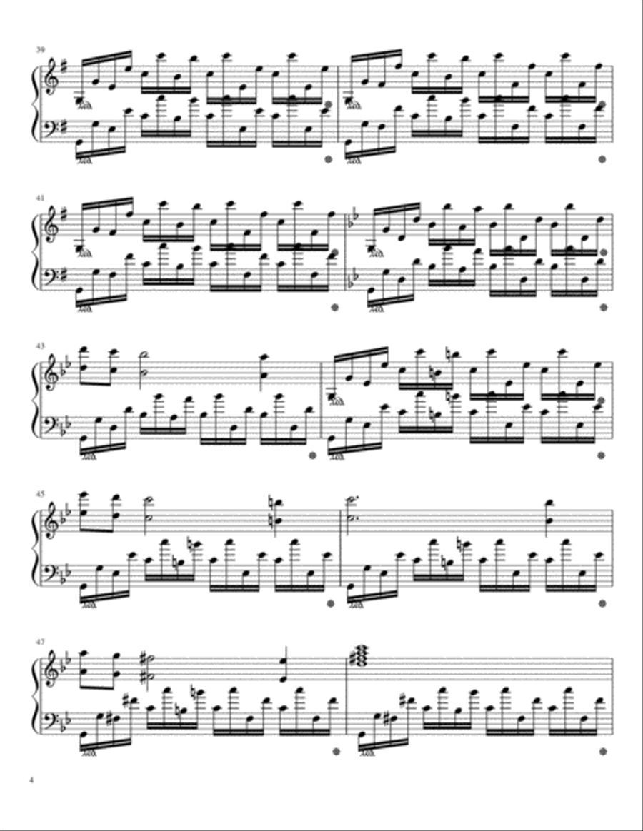 Variations On A Theme of Bach Piano Solo scores gallery preview page 4