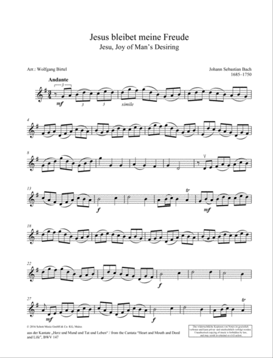 Jesu, Joy of Man's Desiring String Quartet scores gallery preview page 5