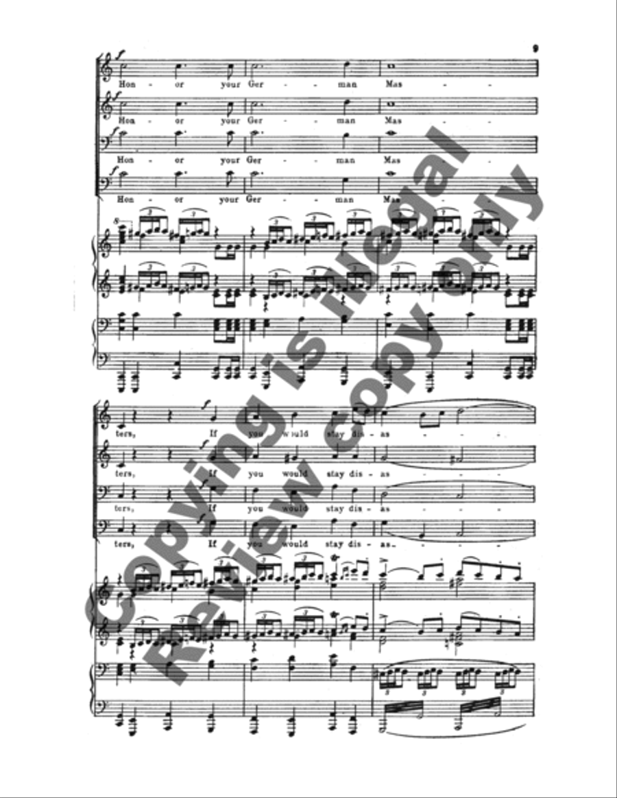Die Meistersinger: Chorus & Finale TTBB scores gallery preview page 7