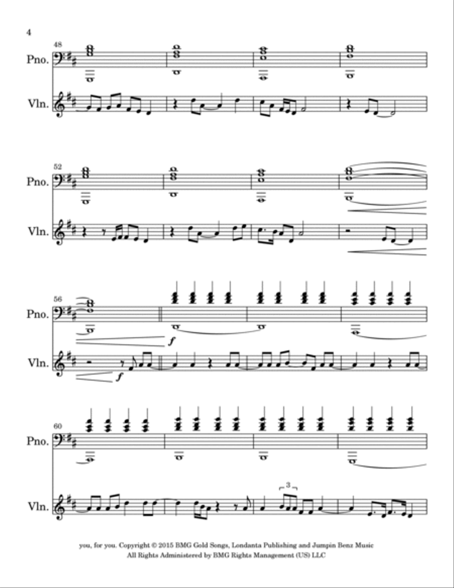 Rise Up Rise Up Violin Solo scores gallery preview page 4