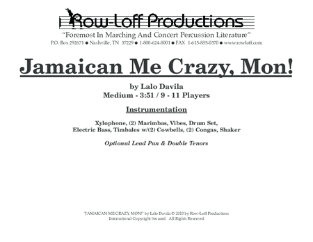 Jamaican Me Crazy, Mon!