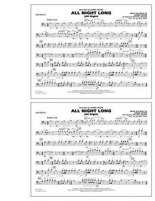 All Night Long (All Night) - Trombone