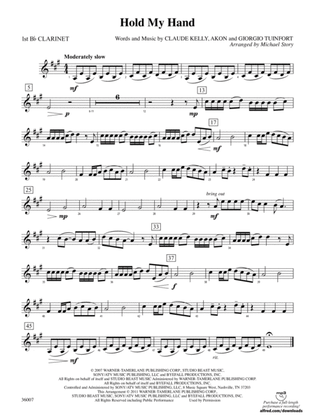 Hold My Hand: 1st B-flat Clarinet
