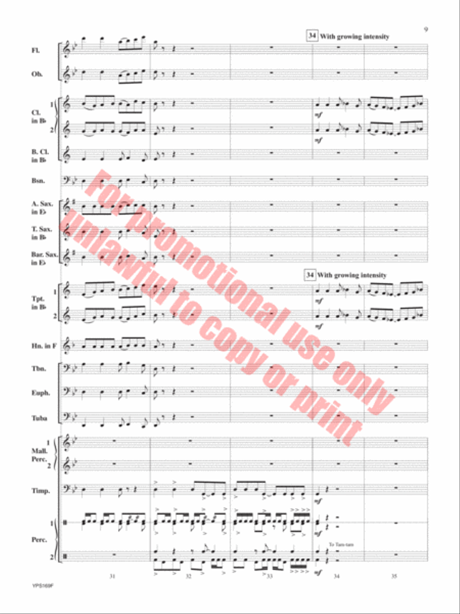 Fracas Concert Band scores gallery preview page 10