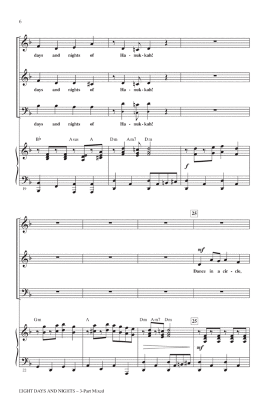 Eight Days And Nights 3-Part scores gallery preview page 4