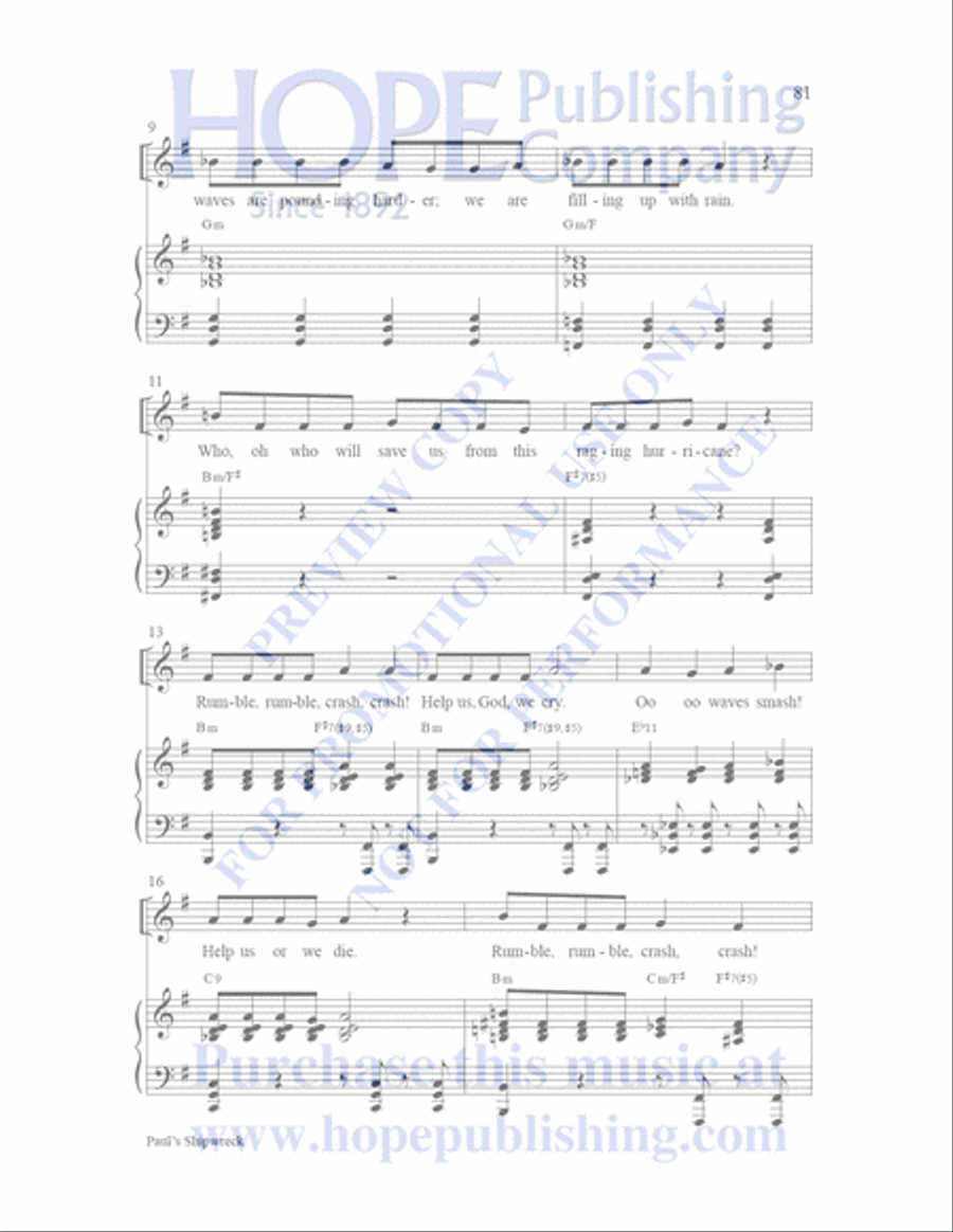 Sailor's Bible Sailor's Bible Children's Choir scores gallery preview page 82