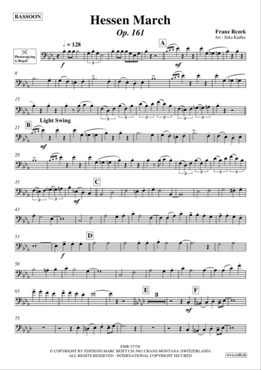 Hessen March Bassoon Solo scores gallery preview page 2
