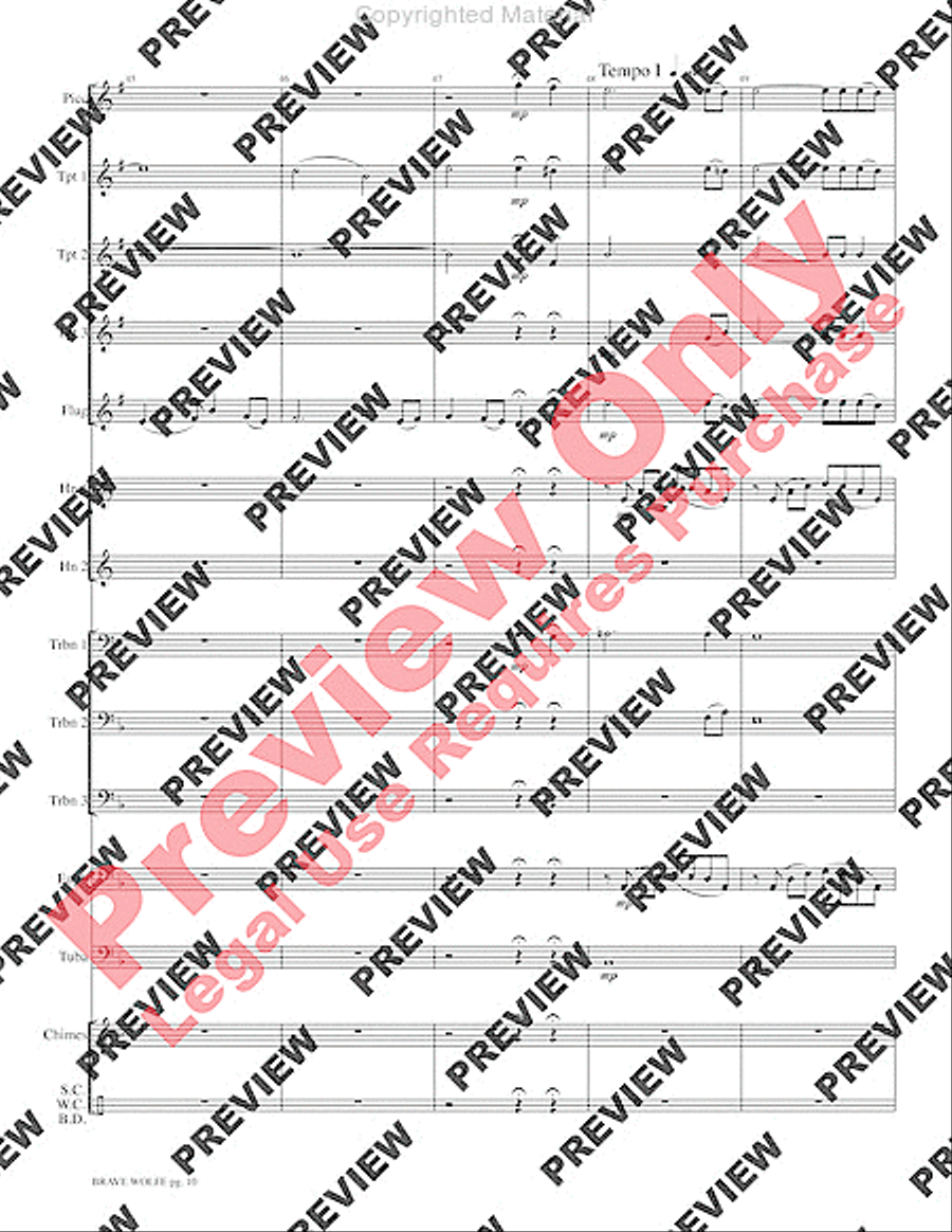 Brave Wolfe Brave Wolfe Small Ensemble scores gallery preview page 12