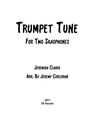 Book cover for Trumpet Tune for Two Saxophones