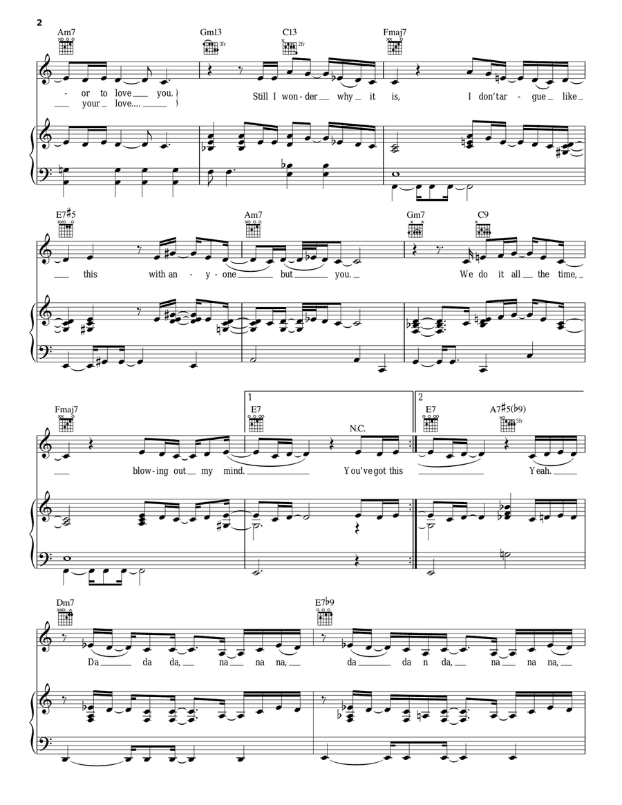 Like A Star Piano, Vocal, Guitar scores gallery preview page 2