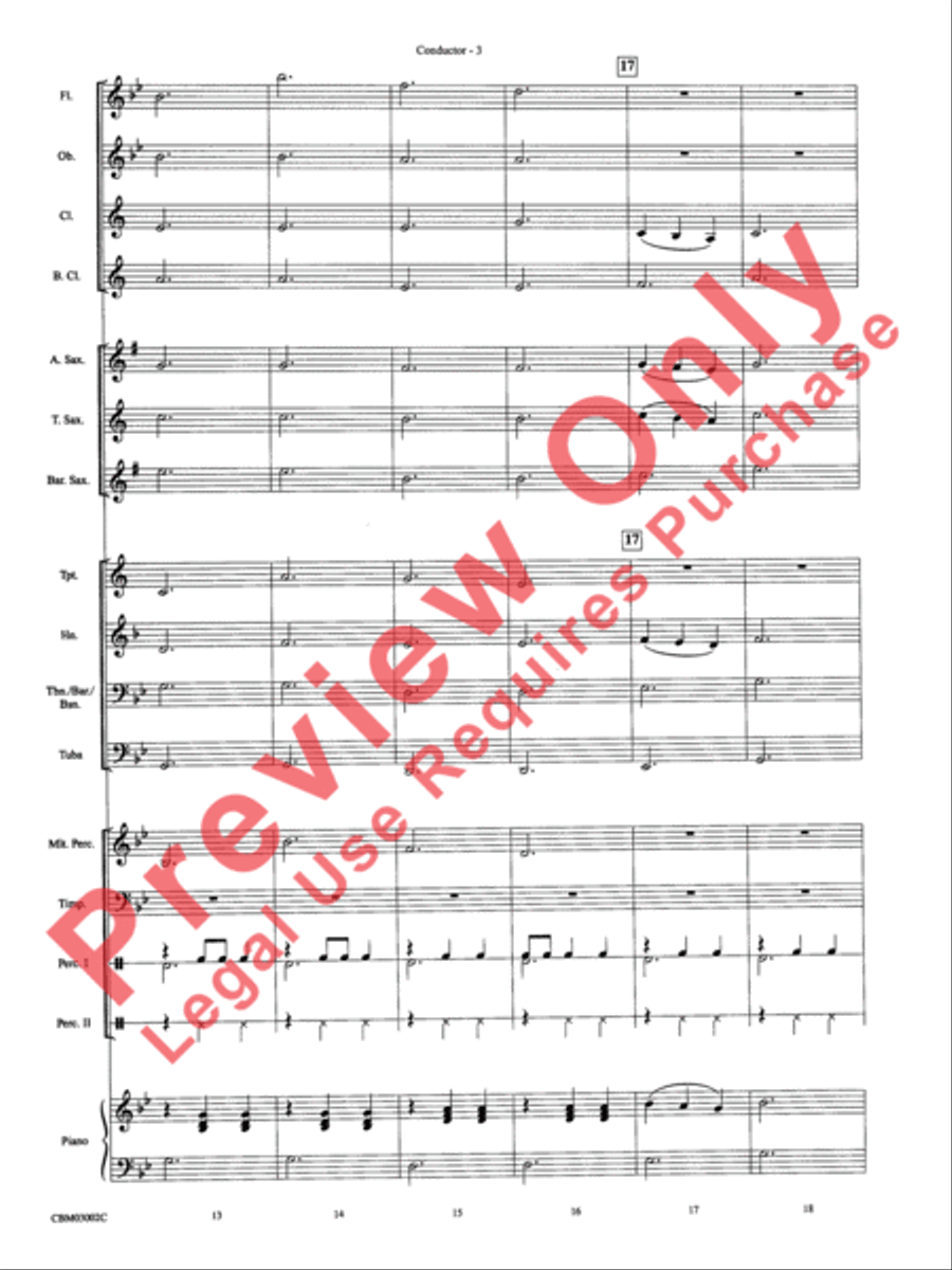 Fawkes the Phoenix (from Harry Potter and the Chamber of Secrets) Concert Band scores gallery preview page 6