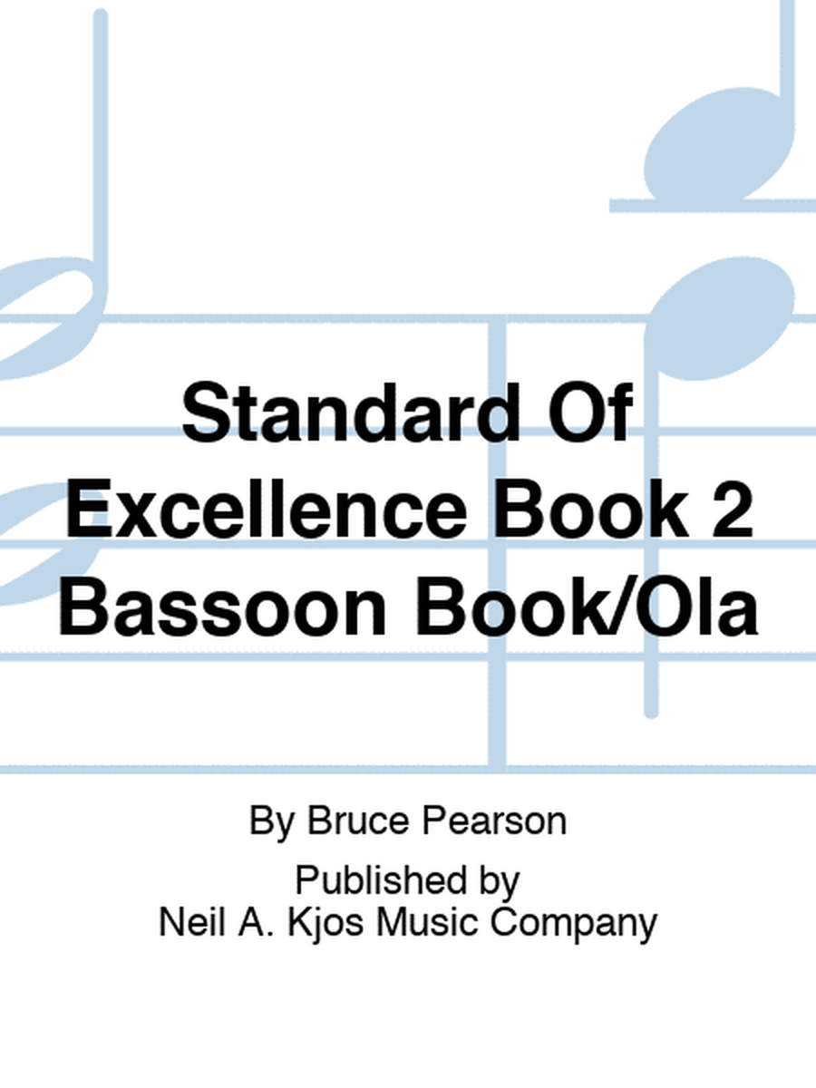 Standard Of Excellence Book 2 Bassoon Book/Online Audio